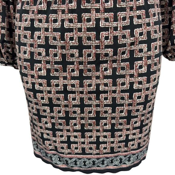 Max Studio Womens Black Blouson Long Sleeve Stretch Jersey Knit Dress sz M - Picture 7 of 16